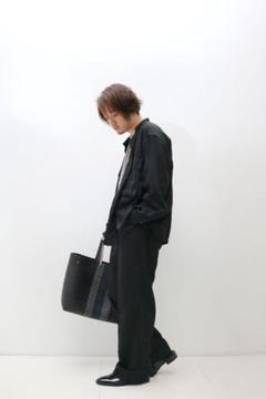 極美品 MB ブラック編み込みトートバッグ