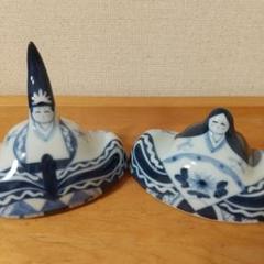 雛人形　砥部焼 砥部焼の雛人形 【砥部工房 からくさ】