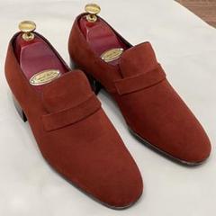 ROYAL ロイヤル ブラウンスエード センターエラスティックローファー 革靴