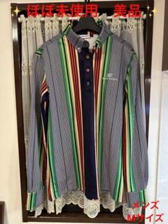 ✨ BLUE CRUSH ストライプ 春 ゴルフシャツ メンズM ✨