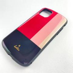 iPhone11Pro トリコロールピンク 耐衝撃 お洒落 レッド ピンク 頑丈