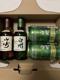 白州180ml 2本・山崎ハイボール缶350ml 2本　セット 白州 180ml 山崎 白州 ハイボール缶 飲料・酒