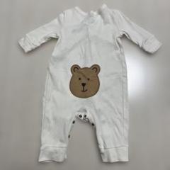 baby GAP 長袖ベビーロンパース クマケツ クマ柄 （0-3 month）