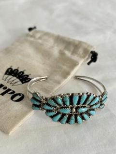 春のコレクション ターコイズ Harpo フラワー インディアンジュエリー バングル アクセサリー