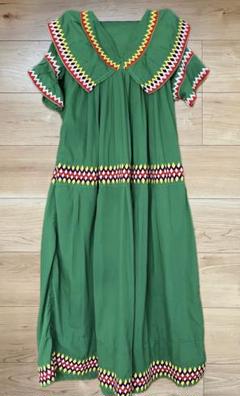 70s vintage ヴィンテージ セミノール パッチワーク ワンピース