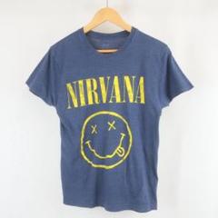 NIRVANA SMILE ロゴ プリント ロック バンド Tシャツ 古着 S