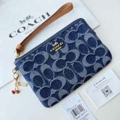 COACH コーチ ポーチ財布 コーナージップリストレット