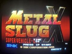 SNKMVS メタルスラッグXカセットです。
