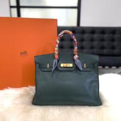 HERMES エルメス バーキン35 アルデンヌ グリーン