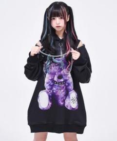 トラバストーキョー】 【限定お値下げ】くま BIGパーカー 黒