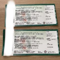 エーデルワイス　スキーリゾート　リフト券 エーデルワイススキーリゾート 無料リフト券 3枚