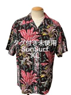 新品タグ付き サンサーフ アロハシャツ XL ブラック xpv