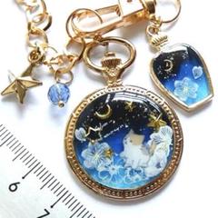 【mooncho様】1193.天然石　つまみ細工　桜　じゃれ猫　レジン mooncho様】1193.天然石 つまみ細工 桜 じゃれ猫 レジン