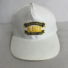 【US古着】ALASKA アラスカ ビンテージ トラッカーキャップ ホワイト