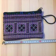 ベトナム サパ 民族 藍染 刺繍 大判マルチカバー　布 v21-u2.jpg
