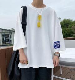 在庫一掃！最終バーゲン　ビッグシルエット Tシャツ XL ホワイト　メンズ　半袖