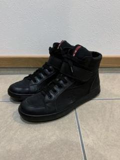 PRADA プラダ ハイカット スニーカー ナイロン - メルカリ