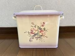 imane イマン ストッカー BOX ホーロー 花柄