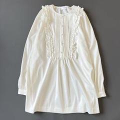 定番のお歳暮 レディフリル 現行品✨SONO チュニックブラウス ホワイト シャツ トップス