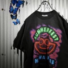 夏物 Tシャツ Lee USA製 ネオンカラープリントデザイン ピエロ