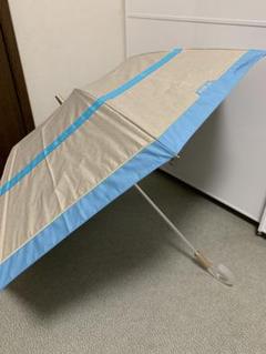 未使用品】フルラ フリル 晴雨兼用 折り畳み傘 日傘 ブルー