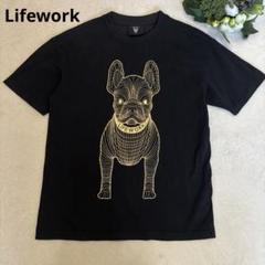【韓国 Life Work】ウォークヒップドッグオーバートレーナー 韓国 Life Work】ウォークヒップドッグオーバートレーナー