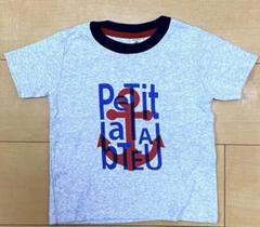 【美品】プチバトー　グレー　Tシャツ　104cm 4ans