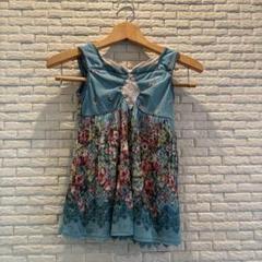 axes femme kids110 ボタニカル柄　ノースリーブチュニック
