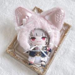 ぬい服 きぐるみ 10cm にじぱぺ ピンク ねこ ぬい帽子