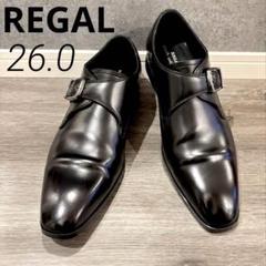 【極美品】REGAL シングルモンクストラップ 06KR ビジネスシューズ モンクストラップ（メンズ） | 靴のリーガルコーポレーション