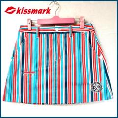★美品★キスマーク【kissmark】マルチカラー　ゴルフスカート