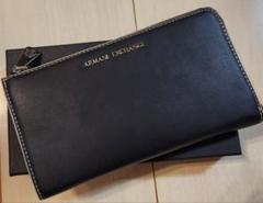美品♡ARMANI EXCHANGE アルマーニエクスチェンジ ブラック 長財布