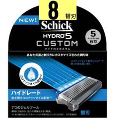 正規品 シックSchick5枚刃ハイドロ5 カスタム ハイドレート替刃8個のサムネイル