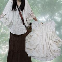♪00s fairygrunge 森ガール 総レースポンチョ チュニック フリル 00s フリルレースポンチョチュニック 森ガール fairygrunge