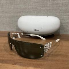 【美品ケース付き】ディオール Dior サングラス ハート　ストーン　グレー