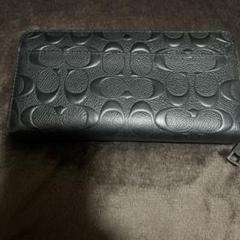 値下げ中coach 黒　メンズ　長財布
