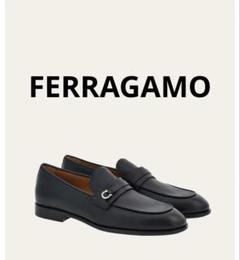 FERRAGAMO ガンチーニ モカシン ブラックのサムネイル