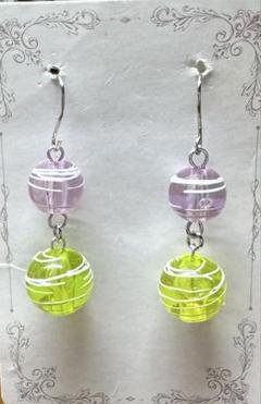【M272】ヨーヨー風ビーズのハンドメイドピアス/イヤリング