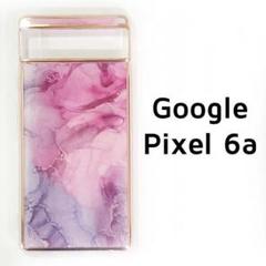 Google Pixel 6a ピンク パープル マーブル メッキ カバーのサムネイル