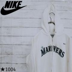 【90s】 ナイキ パーカー ホワイト マリナーズ NIKE