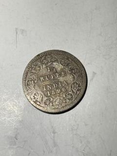インド　1ルピー銀貨　4枚　ケース付き　古銭　銀貨　外国コイン インド 1ルピー銀貨 4枚 ケース付き 古銭 銀貨 外国コイン