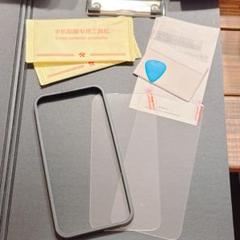 ★ iPhone 14 13 13pro ガラスフィルム 全面保護 ガイド枠