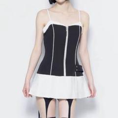 ワンピース theredthread S ribbon dress pleats THEREDTHREAD / ザレッドスレッド】S ribbon dress pleats
