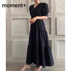 moment+ WAYパワーショルダー ティアードマキシワンピースのサムネイル
