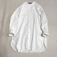 23区　カンクリーニ　シャーティングチュニックシャツ　46 大きいサイズ 23区 - 23区【洗える】Canclini シャーティング Vネックブラウス