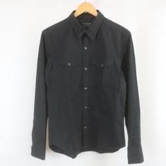 NICOLE CLUB FOR MEN フラワー 花柄 総柄 シャツ ブラック