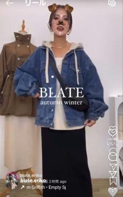 ASHさん専用　BLATE 新品タグ付き　ボリュームスリーブデニムジャケット ASHさん専用 BLATE 新品タグ付き ボリュームスリーブデニム