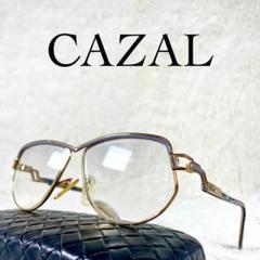 良品　CAZAL　ビンテージメガネ　MOD231　ゴールド・ブルーフレーム
