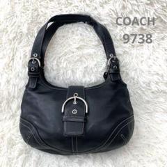 良品COACH ソーホー ワンショルダー　黒　9738 c503 良品COACH ソーホー ワンショルダー 黒 9738 c503 - メルカリ