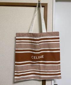 CELINE エコバッグ ホワイト/ブラウン CELINE Cabas Tote Bag エコバッグ ホワイト/ブラウン - メルカリ
